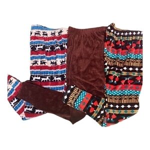 Velvety Soft Lounge Leggings 3pc